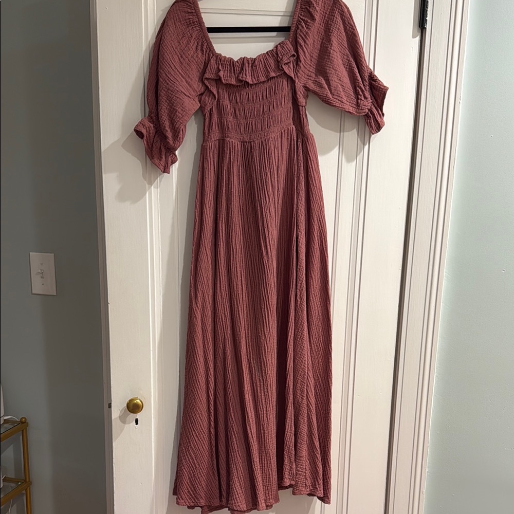 Rylee + Crew Smocked Ruffle Dress